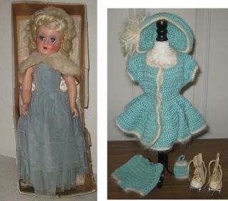 Vintage Platnum Blond Mary Hoyer Doll - Gigi,  Extra Ensemble - High Color