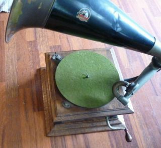 Antique Victrola Victor Vic Iii Crank Phonograph Horn 37016 Needle Inc