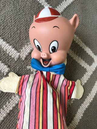 Vintage 1964 Porky Pig Talking Puppet Pull - String Doll by Mattel 3