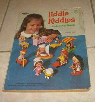 1966 Whitman Mattel Liddle Kiddles Coloring Book No Coloring