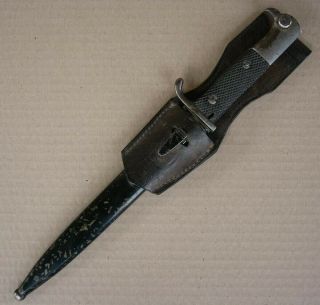 German Short Dress Bayonet Mauser K98 Parade Dagger Leather Frog Wwii