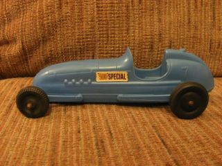 Vintage Processed Plastics Indy 500 " Special " Plastic Race Car W/ Rubber Wheels