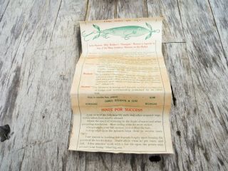 VINTAGE HEDDON DOWAGIAC 150 FANCY BACK MINNOW FISHING LURE BOX 5 HOOK 4