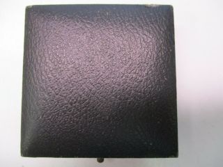 Wwii German Black Leather Covered Box For Gold Or Silver Wound Badge