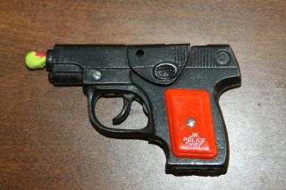 Vintage Kenton " Jr.  Police Chief " Toy Cast Iron Roll Cap Gun Junior Made In Usa