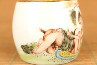 rare chinese old jingdezhen porcelain hand painting art belle snuff bottle 3