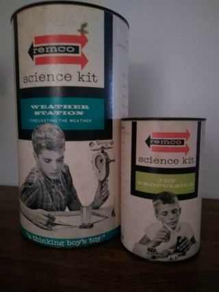 Vintage 1962 Remco Weather Station & 1961 Jet Propulsion Science Kits