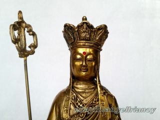 antique bronze Ksitigarbha Bodhisattva ancient statue 8 