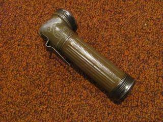 WWII US Army Torch Light TL - 122 - A flashlight blackened caps made by USA - Lite 3