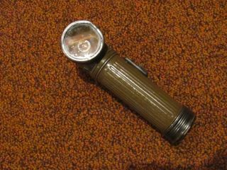 WWII US Army Torch Light TL - 122 - A flashlight blackened caps made by USA - Lite 4