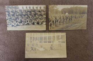 3 - Ww1 U.  S.  Army Fort Niagara (york) Photo Postcards Of Rotc Co.  3