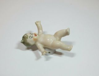 Antique Porcelain German Full Figure Baby Half Doll Figurine