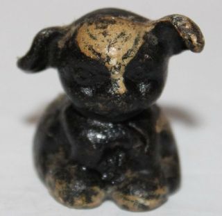 Antique Hubley Cast Iron Black Dog Paper Weight