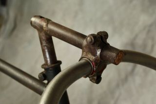 Rare Antique 6 Day track bike 1910.  1930 vintage racing bicycle wooden rims 2