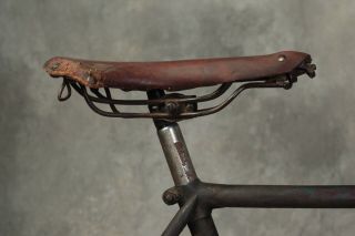 Rare Antique 6 Day track bike 1910.  1930 vintage racing bicycle wooden rims 4