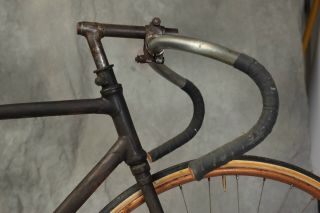 Rare Antique 6 Day track bike 1910.  1930 vintage racing bicycle wooden rims 5