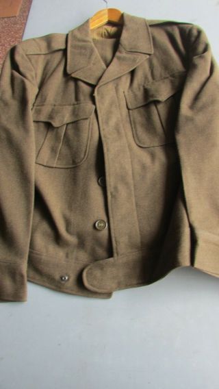 Ww2 Us Army O.  D.  " Ike " Jackets,  M1944,  3 Pair Trousers,  M1945,  All Wool