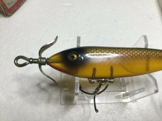 EX,  HEDDON 9109P Prop - Nose DOWAGIAC SPOOK W/ Box.  Glass Eye 3