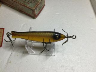 EX,  HEDDON 9109P Prop - Nose DOWAGIAC SPOOK W/ Box.  Glass Eye 4