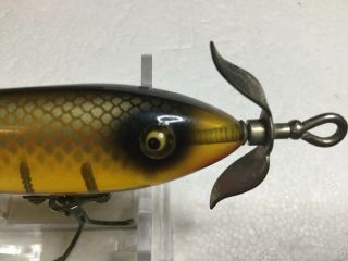 EX,  HEDDON 9109P Prop - Nose DOWAGIAC SPOOK W/ Box.  Glass Eye 5