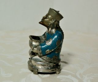 Vintage metal Oriental Figural Incense Burner 2