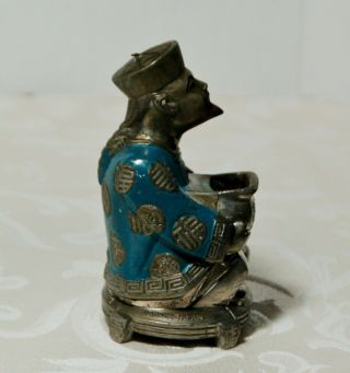 Vintage metal Oriental Figural Incense Burner 3