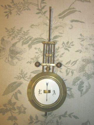 Antique Grid Iron R A Wall Clock Brass And Steel Wall Clock Pendulum