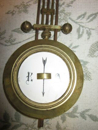 Antique Grid Iron R A Wall Clock Brass And Steel Wall Clock Pendulum 3