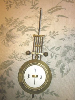 Antique Grid Iron R A Wall Clock Brass And Steel Wall Clock Pendulum 4