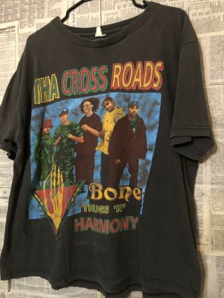 Vtg 90s Bone Thugs N Harmony The Cross Roads Rap Hip Hop T - Shirt