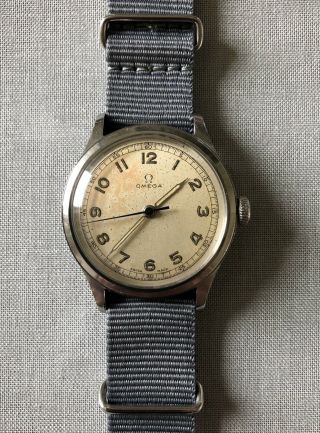 Vintage 1940s Omega Us Military Gents Watch Cal 30t2 Ref 2179 - 3 Serviced