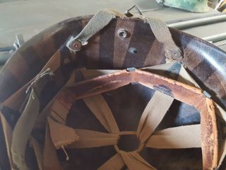 WWII Airborne Helmet Liner Named 82nd 101st M1 507th pir 2