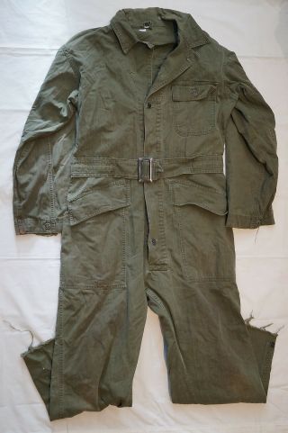 Ww2 Us Army 13 Star Button Hbt Coveralls Size 38 R