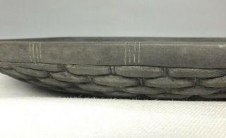 F779: Chinese ink stone with very good carving of mesh pattern and KARAKI case 6