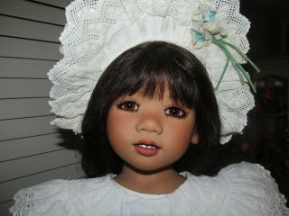 Annette Himstedt SETINA.  Gorgeous Doll and the antique outfit is from Paris 12