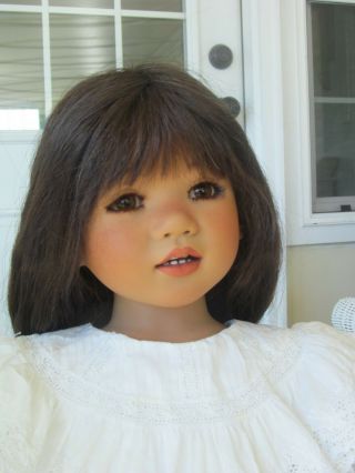 Annette Himstedt SETINA.  Gorgeous Doll and the antique outfit is from Paris 3