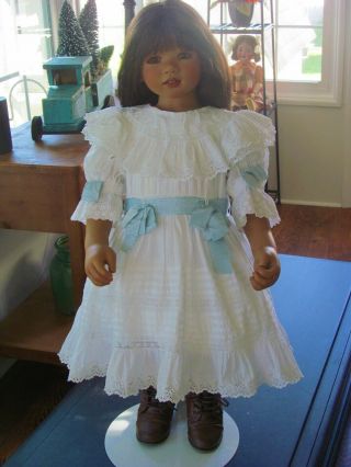 Annette Himstedt SETINA.  Gorgeous Doll and the antique outfit is from Paris 9
