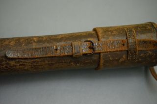 WWII WW2 German K98 Rifle Sniper Scope Carry Brown Case W/ A.  K.  Strap 7