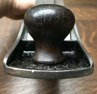 Ultra Rare Vintage Stanley Bailey 4 1/2 H Hand Plane Heavy Smoothing Antique 5