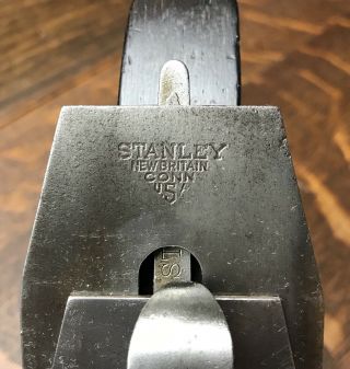Ultra Rare Vintage Stanley Bailey 4 1/2 H Hand Plane Heavy Smoothing Antique 6