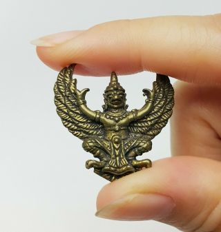 Garuda Phaya Krut Magic Thai Amulet Pendant Life Protect Rich Money Wealth Lucky