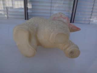 Vintage Sun Rubber Lamb Baby Sheep Squeaky Squeaker Toy 6