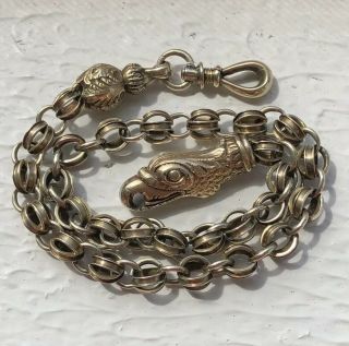 Victorian Late Georgian? 10k Watch Chain Fancy Link