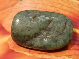 Ancient Pre - Columbian Mesoamerican Giant Deep Green Jade Bead 36.  6 By 24.  5 By16