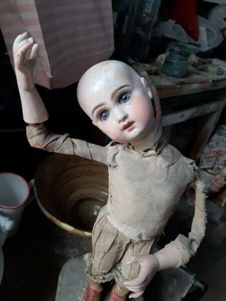 Antique Large Doll Bisque French Automaton Mechanical Fine Collectible Baby 2