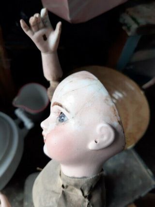 Antique Large Doll Bisque French Automaton Mechanical Fine Collectible Baby 4