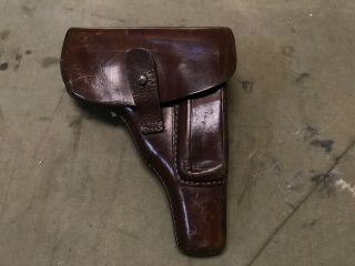 97l Wwii German 9mm Walther Ppk Pistol Holster - Brown