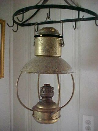 Vintage Kosmos Brenner Ideal 20 Brass Nautical/maritime Oil Lamp/lantern