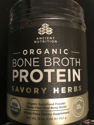 Ancient Nutrition Bone Broth Protein Savory Herbs 16oz
