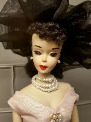 Vintage Barbie Ponytail 3 Brunette Factory Braid